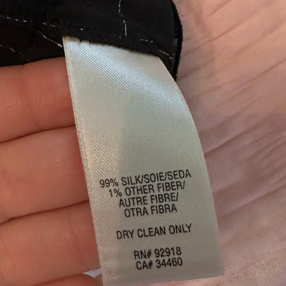 Juicy Couture Black & Silver checker Sheer Slip Cover Dress Women’s Size 0 #1439 - Picture 7 of 9